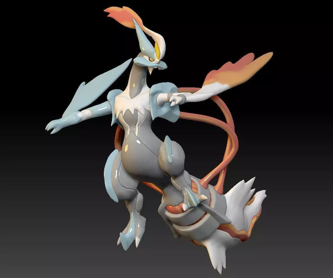 Pokemon White Kyurem Overdrive Mode 3D print model_0