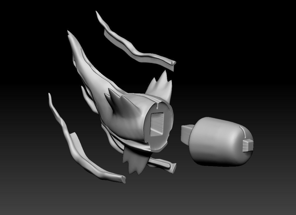 Pokemon White Kyurem Overdrive Mode 3D print model_3