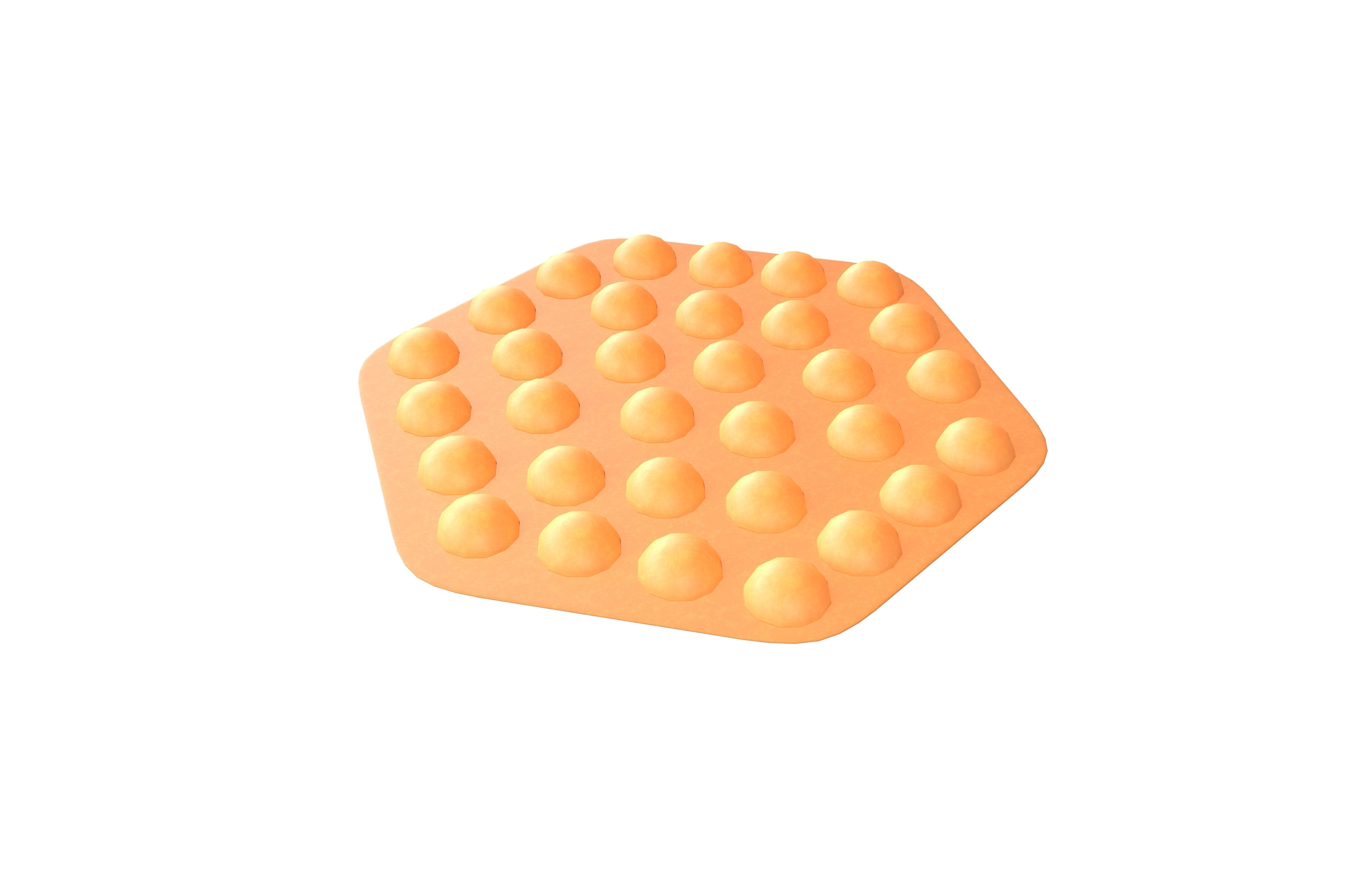 Mini Egg Puffs v2 001 Low-poly 3D model_2
