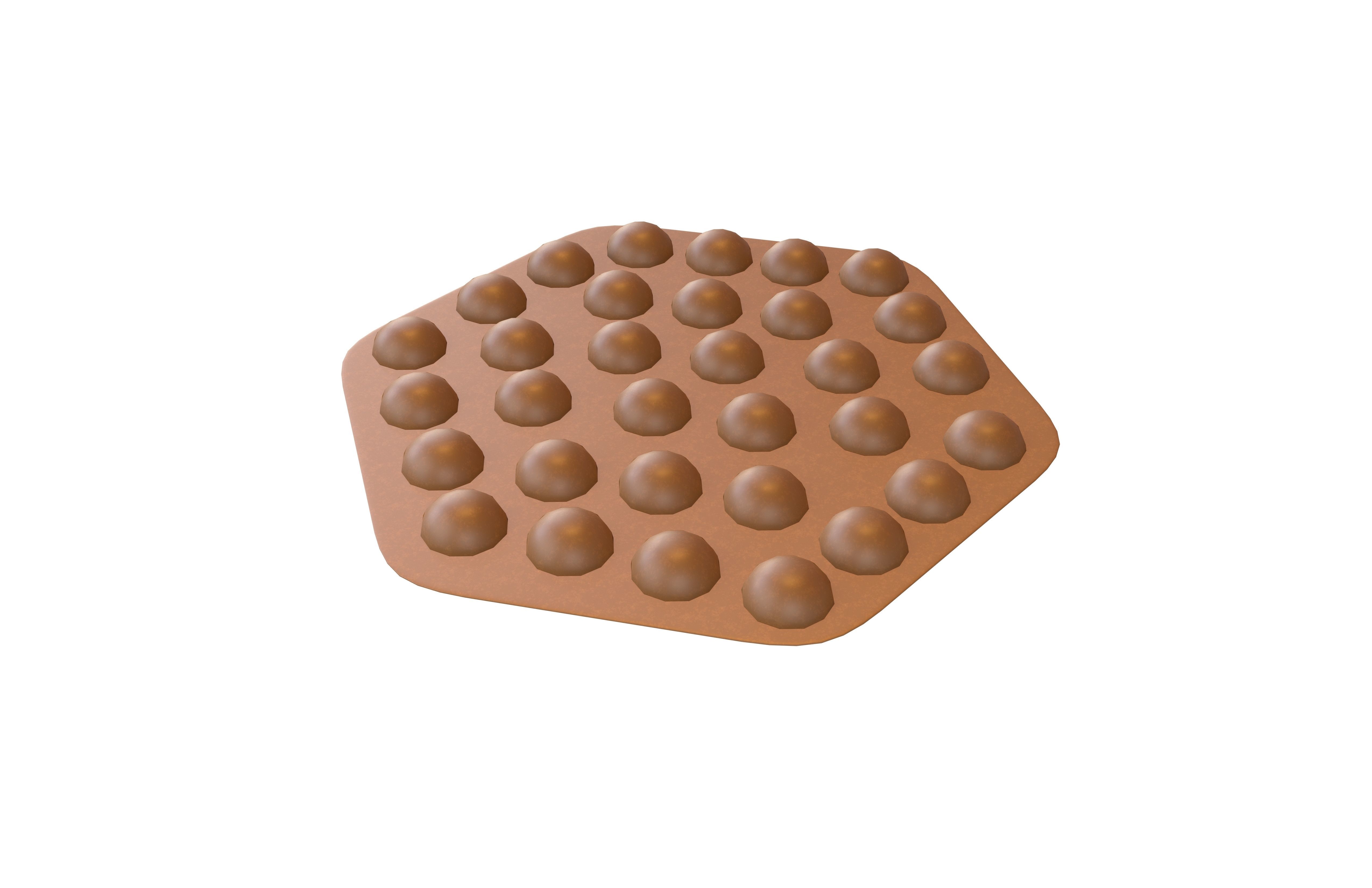 Mini Egg Puffs v2 002 Low-poly 3D model_2