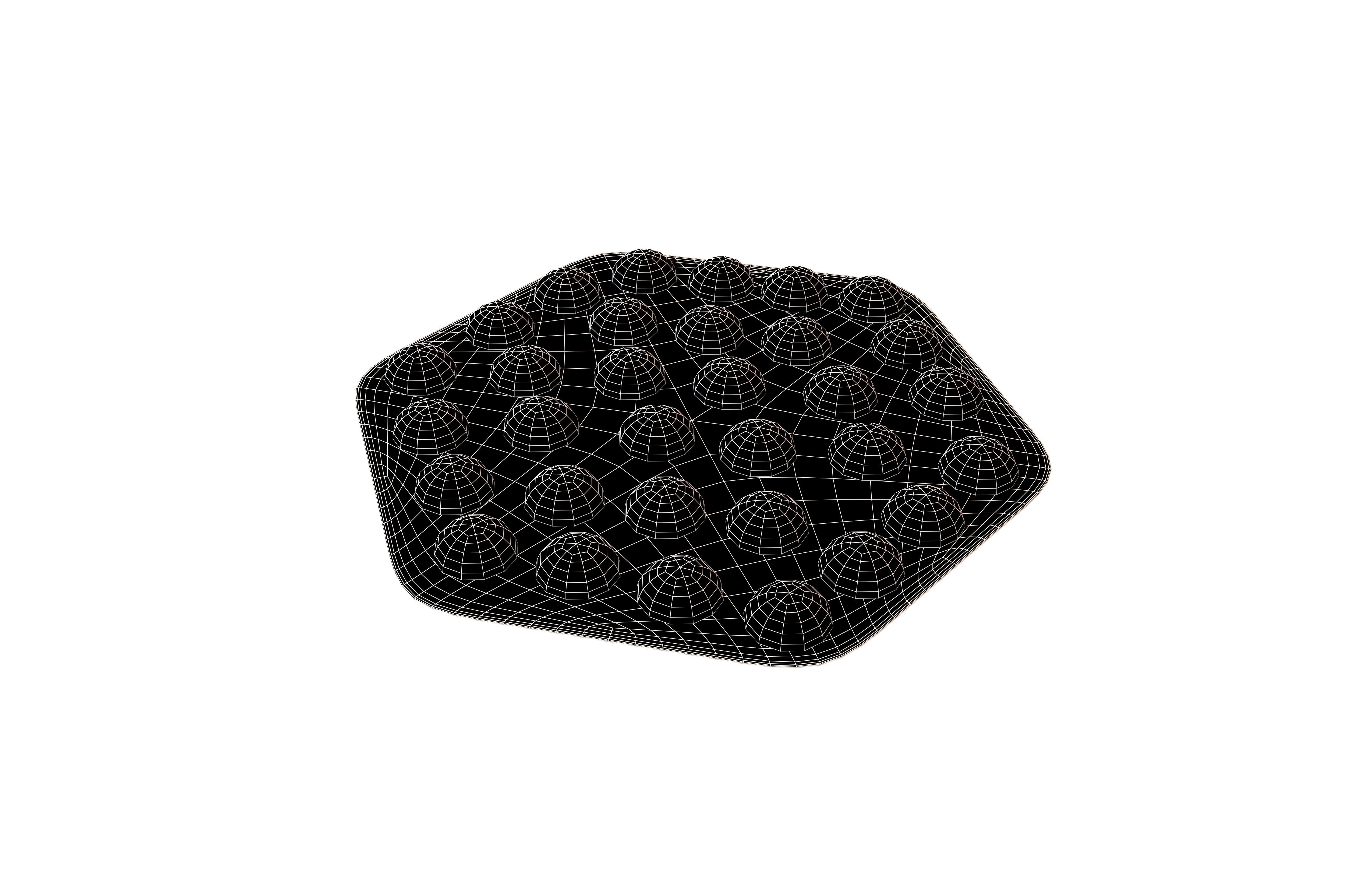 Mini Egg Puffs v2 002 Low-poly 3D model_6