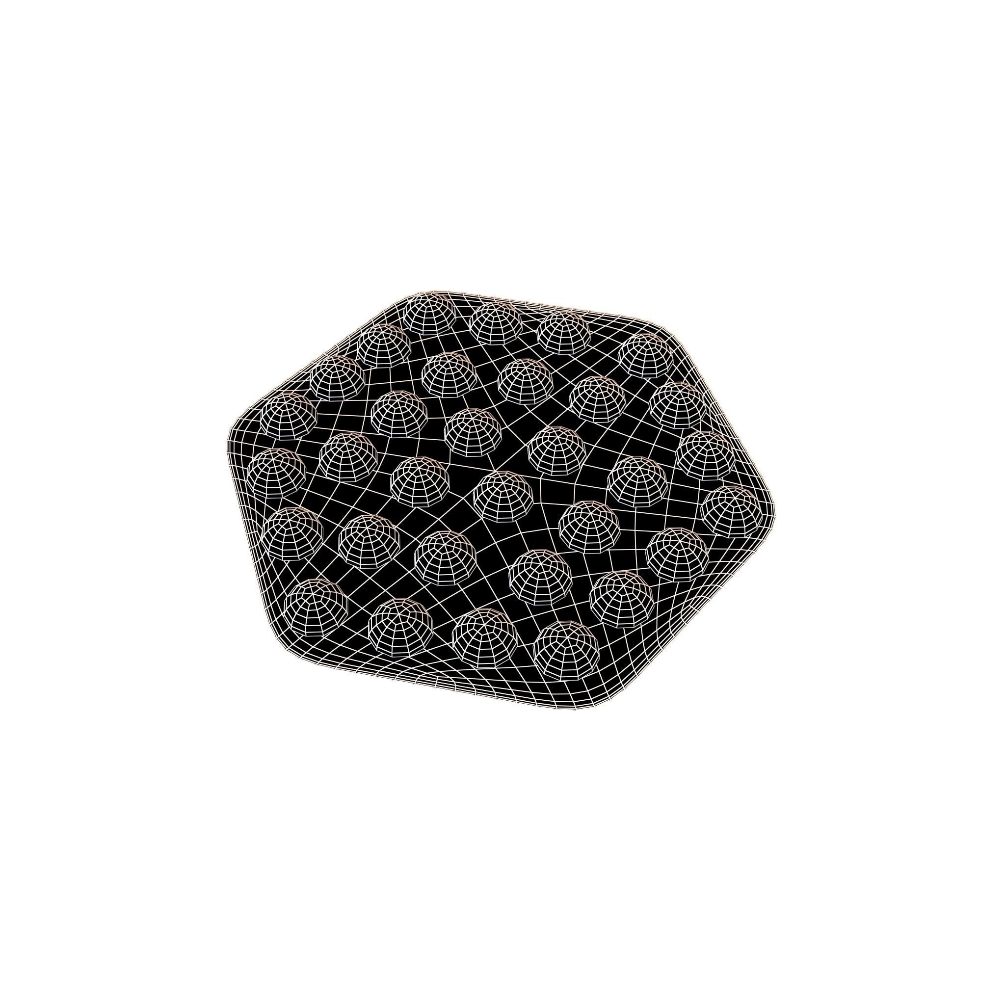 Mini Egg Puffs v2 002 Low-poly 3D model_4