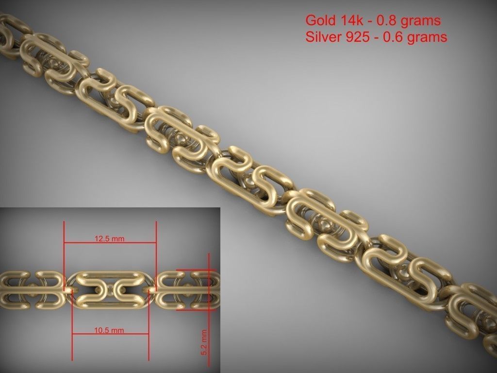 Chain Link 217 3D print model_4