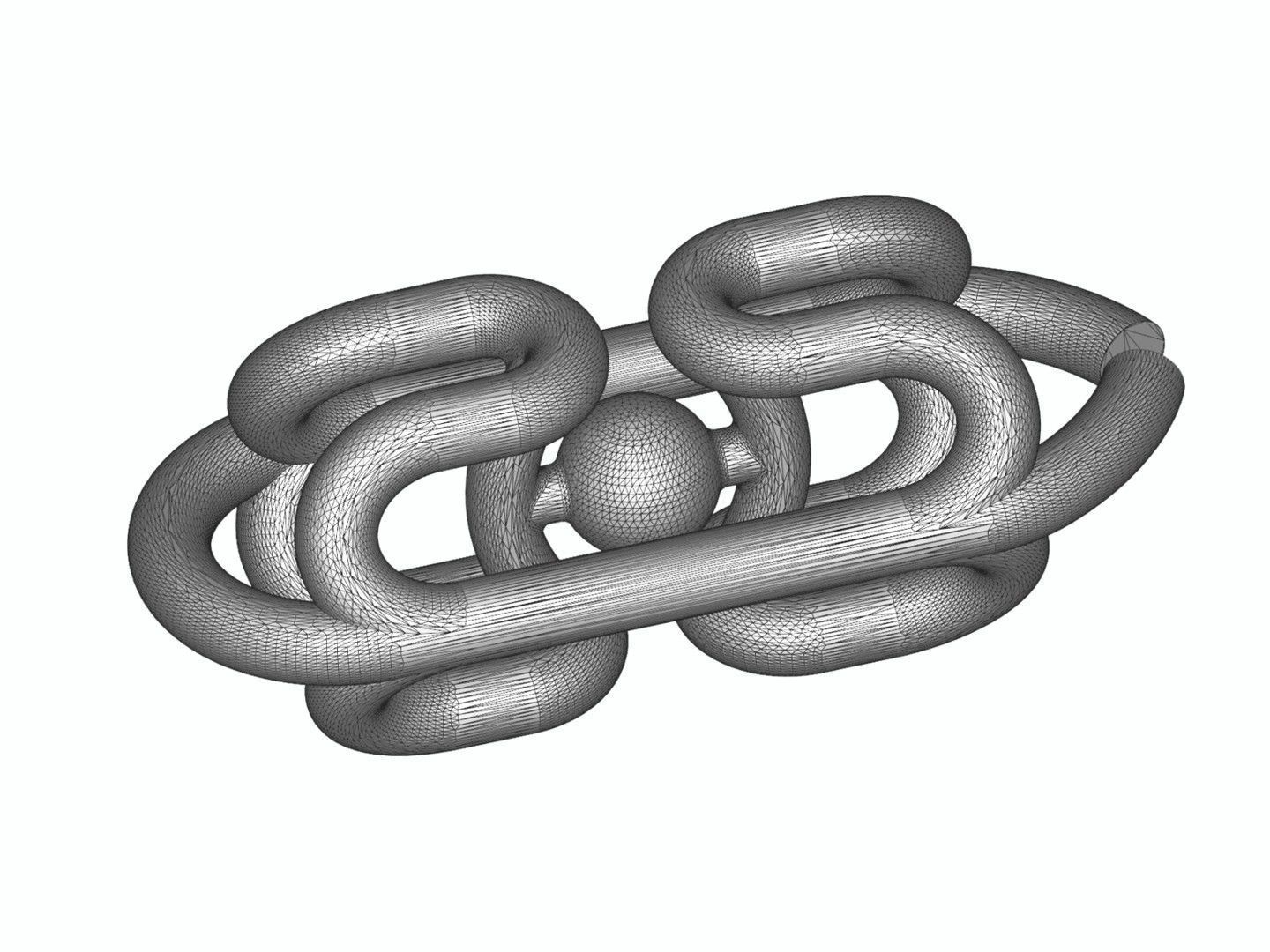 Chain Link 217 3D print model_8