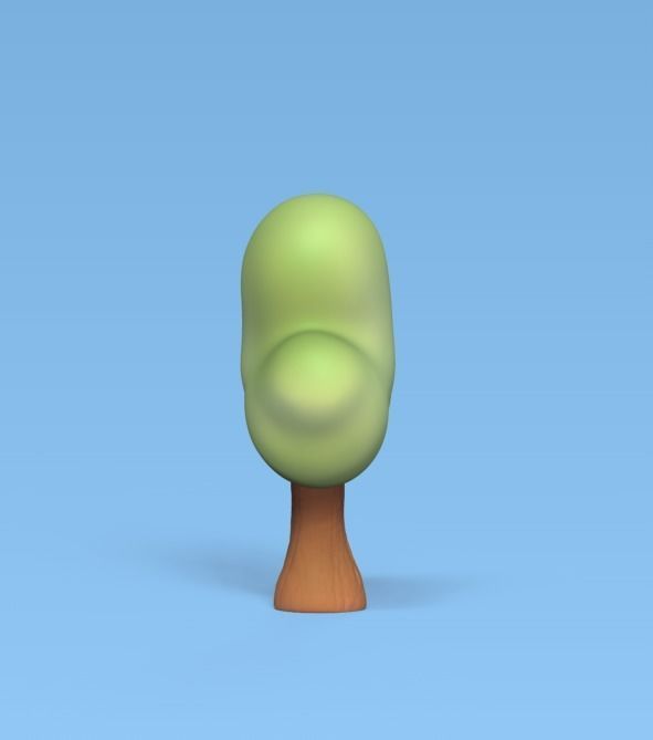 Tree Cloud Shape 3D print model_1