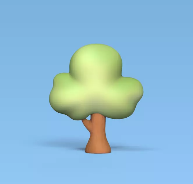 Tree Cloud Shape 3D print model_0