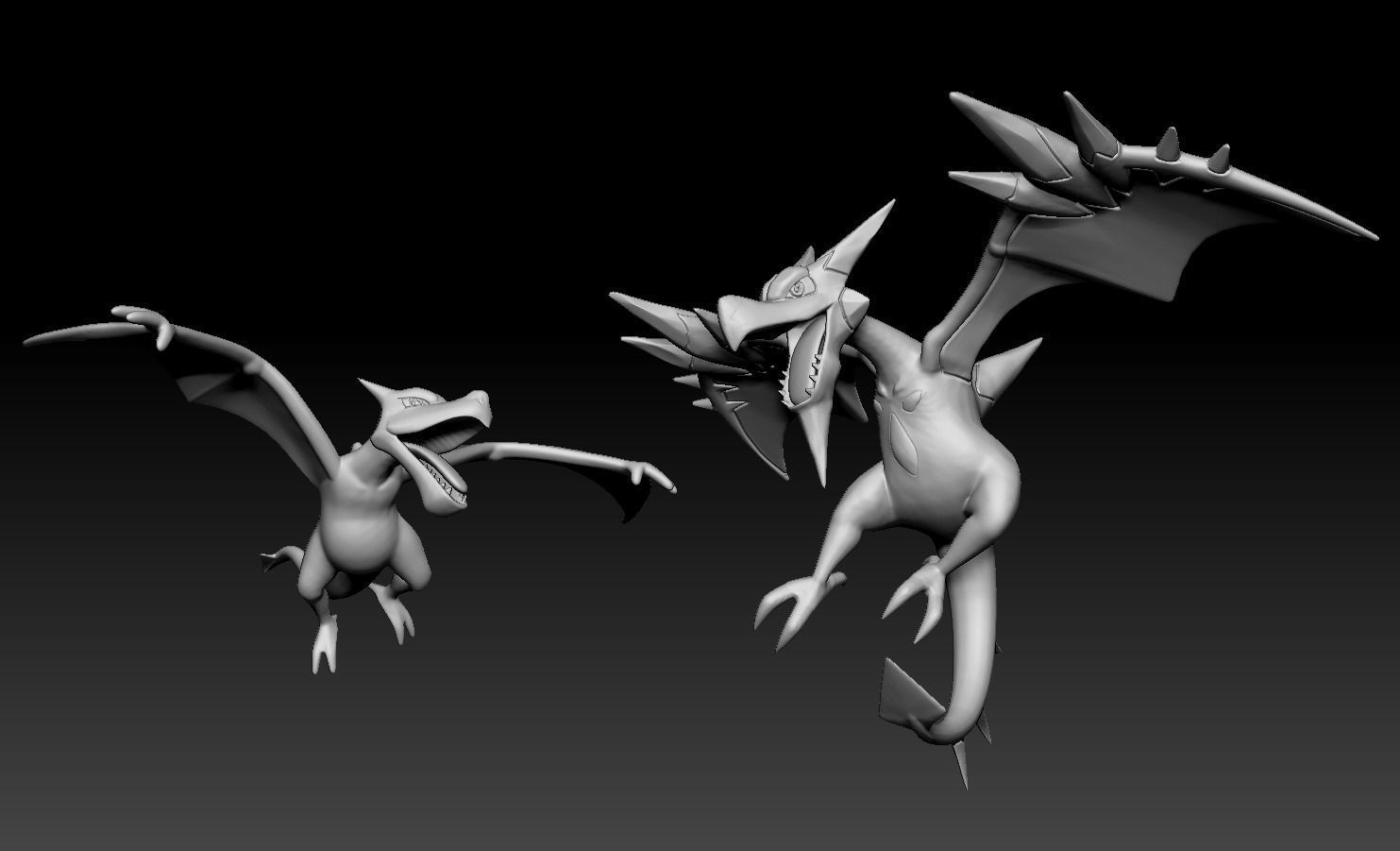 Pokemon Aerodactyl Mega Evolution 3D print model_1