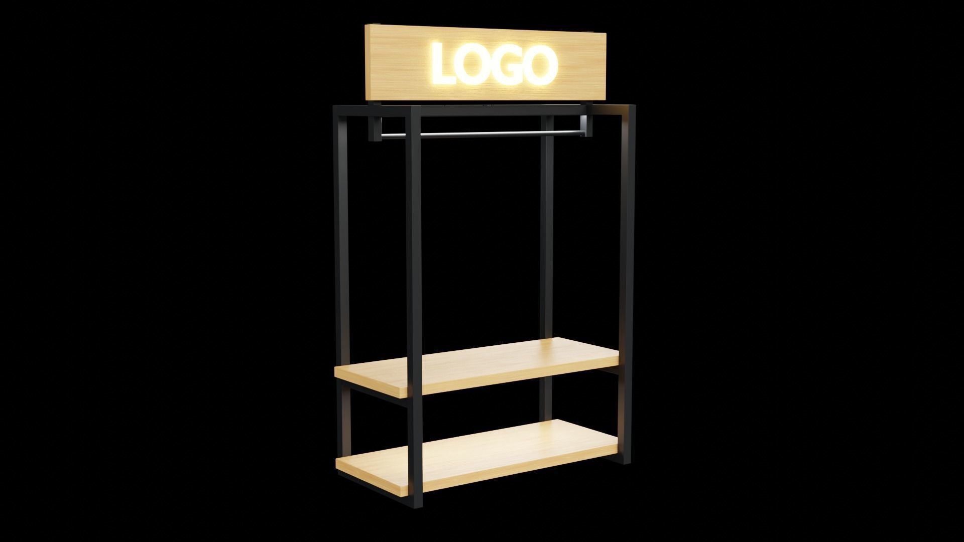 Klasika Shop Hangers Set of 8 3D model_8