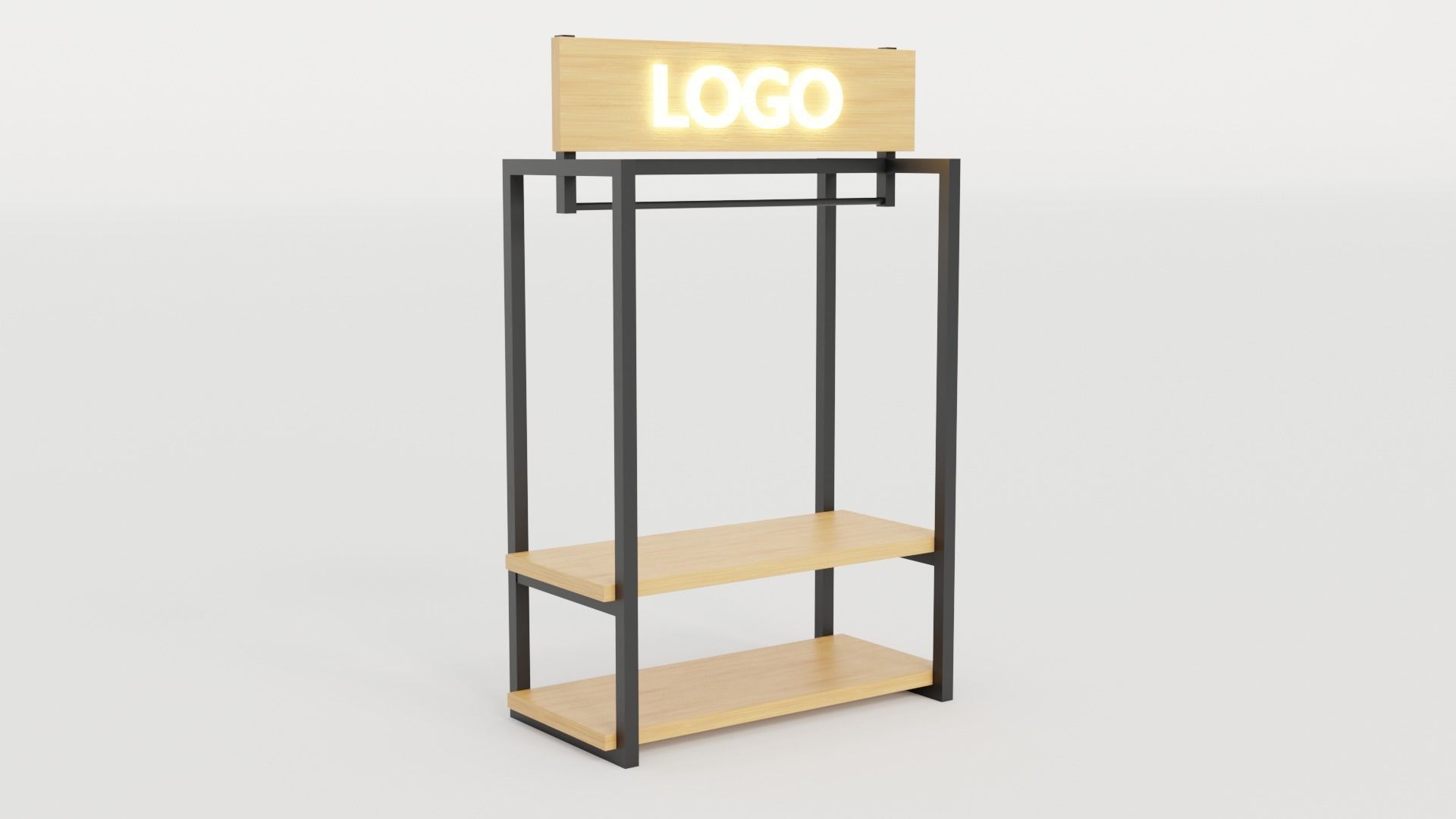 Klasika Shop Hangers Set of 8 3D model_12