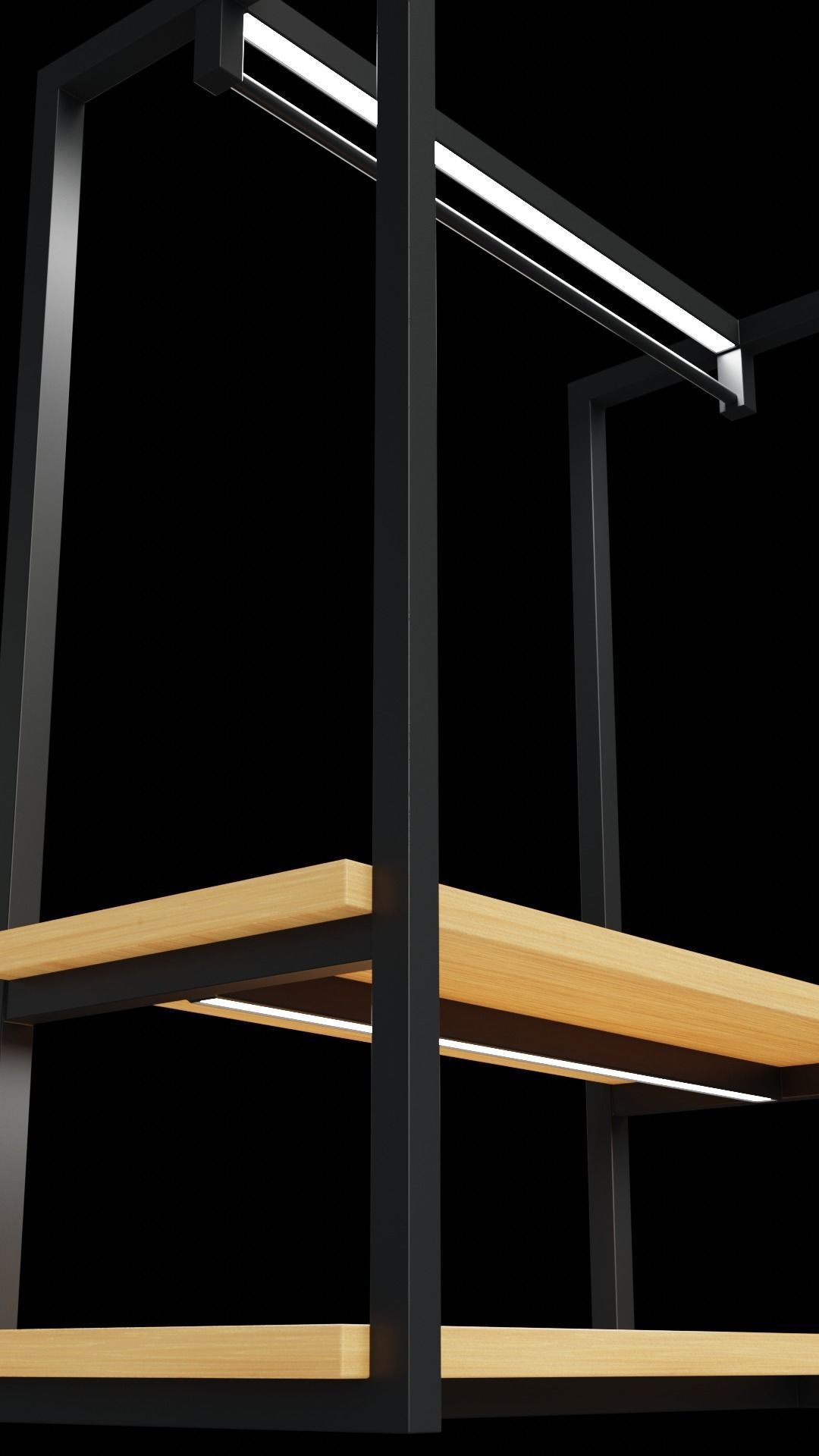 Klasika Shop Hangers Set of 8 3D model_11