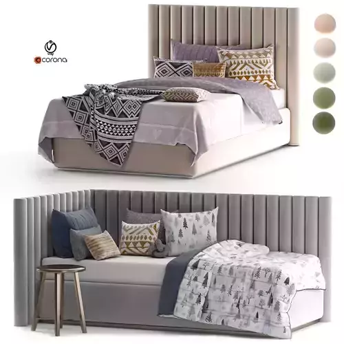 Bed Day Sleep set 35 3D model