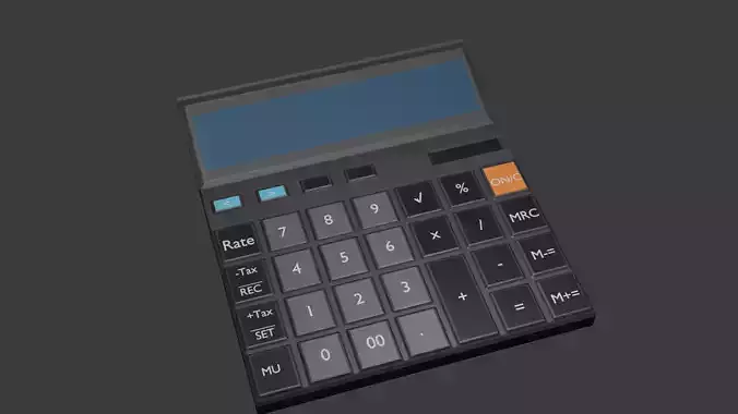 A Calculator 3D Model