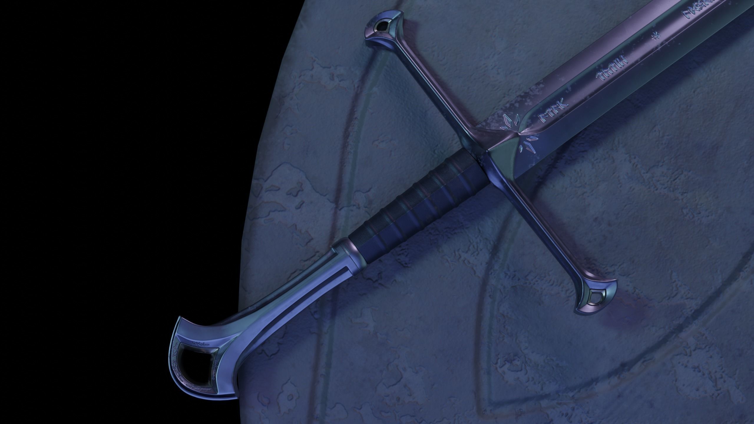 Narsil and Anduril Low-poly 3D model_5