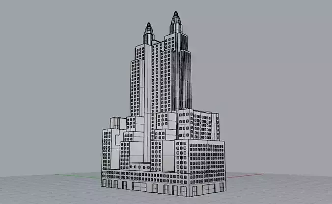 Waldorf Astoria New York 3D Model 3D print model