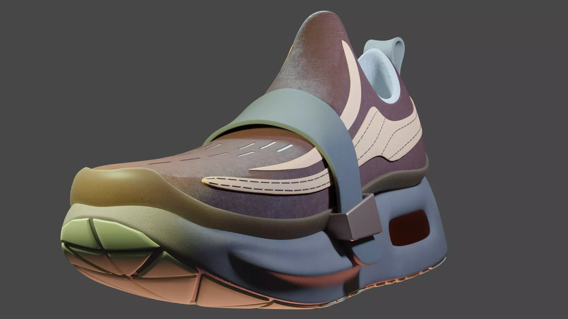 3D Model Concept Shoe design similar to Adidas Ultaboost 3D model