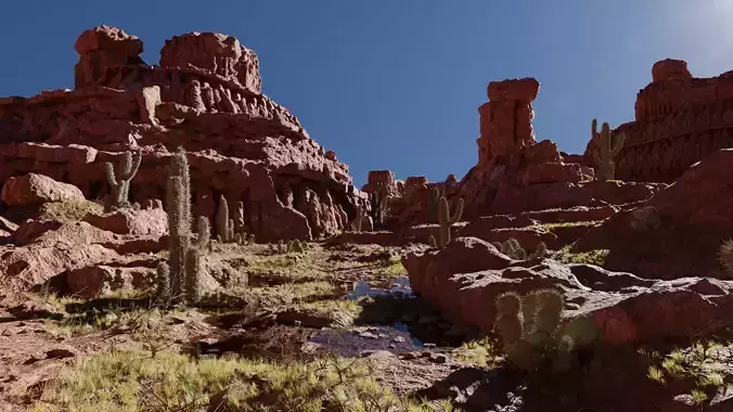 Canyons Scene 3D model