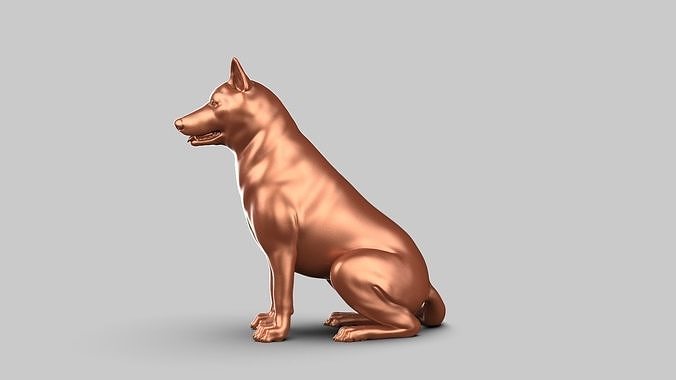 Siberian Husky Pose 03 3D print model
