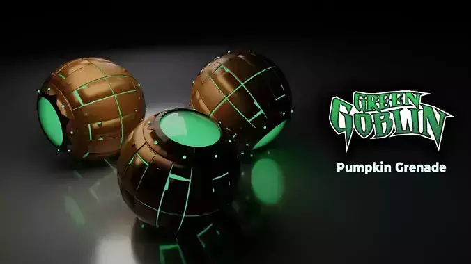 Spiderman Green Goblin Pumpkin Bomb