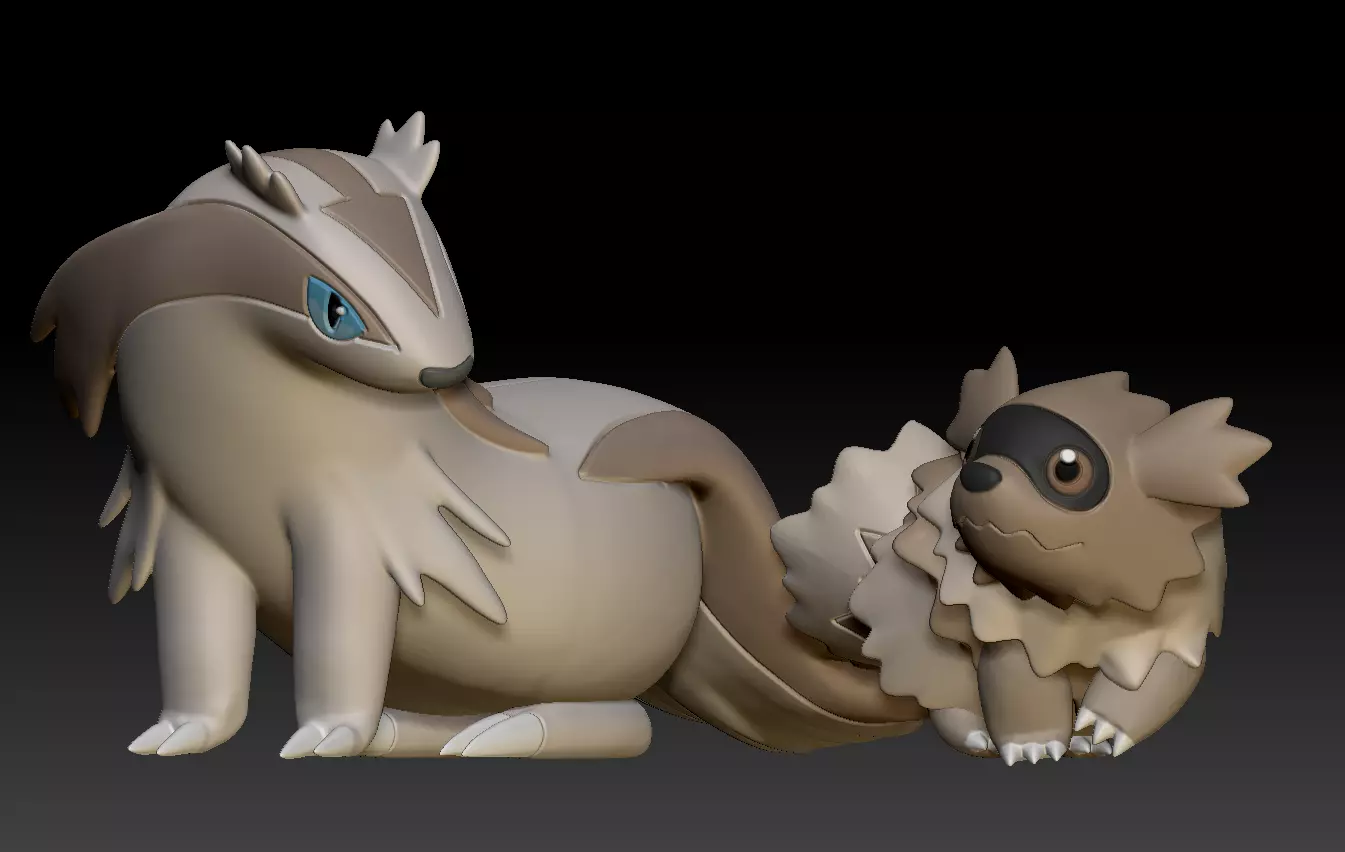 Pokemon Zigzagoon Linoone 3D print model_0