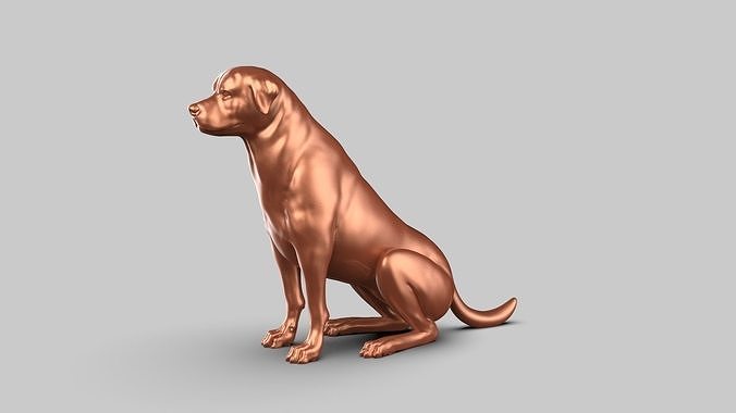 Rottweiler Pose 03 3D print model