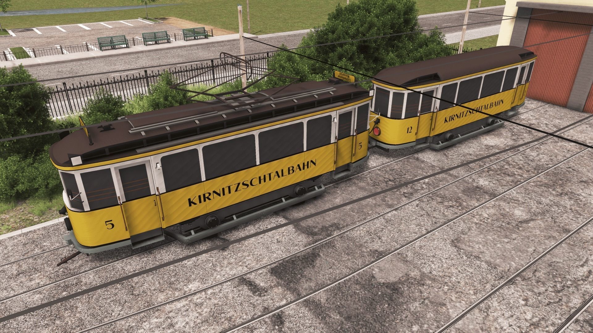 Kirnitzschtalbahn trams Low-poly 3D model_2