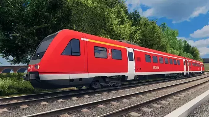 Deutsche Bahn BR 612 Low-poly 3D model