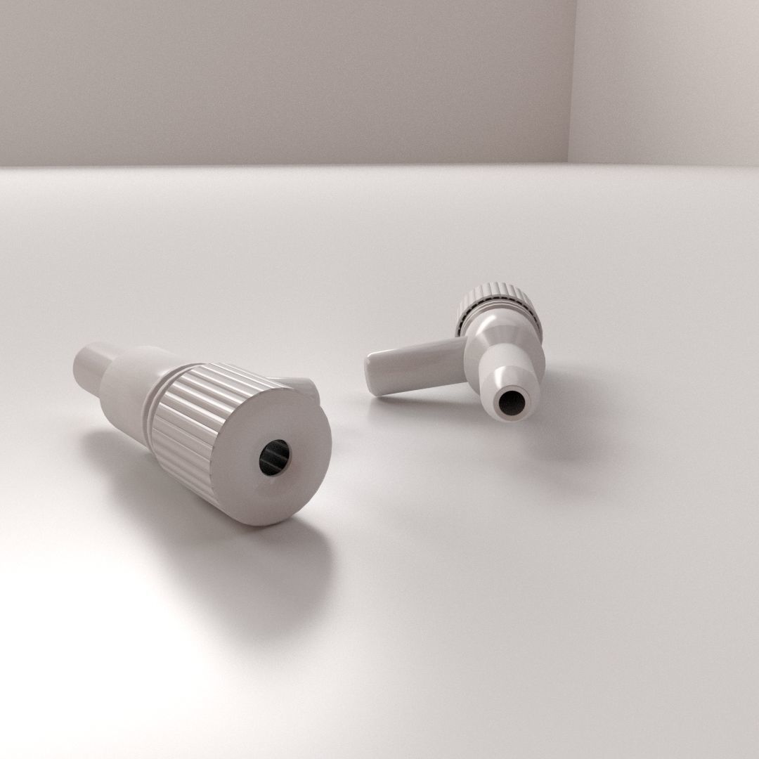 Tubing Flow Control Valve 3D model_1