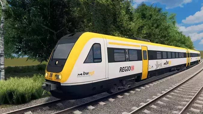 Deutsche Bahn BR 612 Bwegt Low-poly 3D model