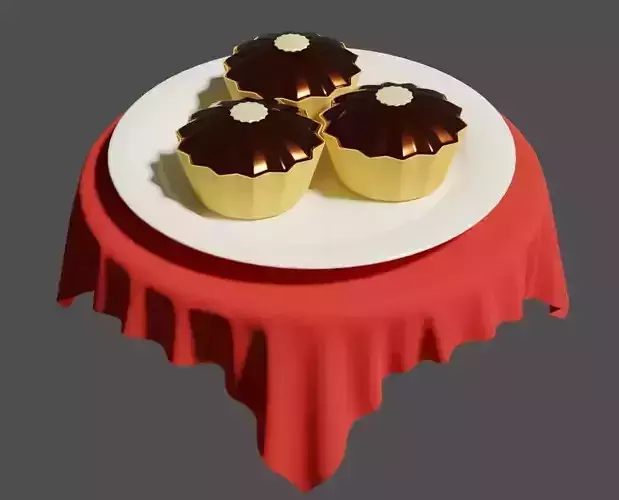 Chocolate candies 3D model