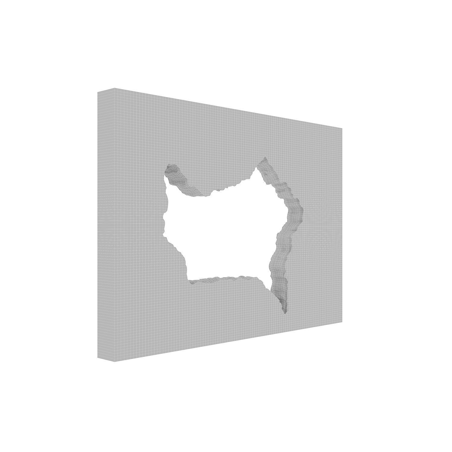 Hole in wall 3D model_4