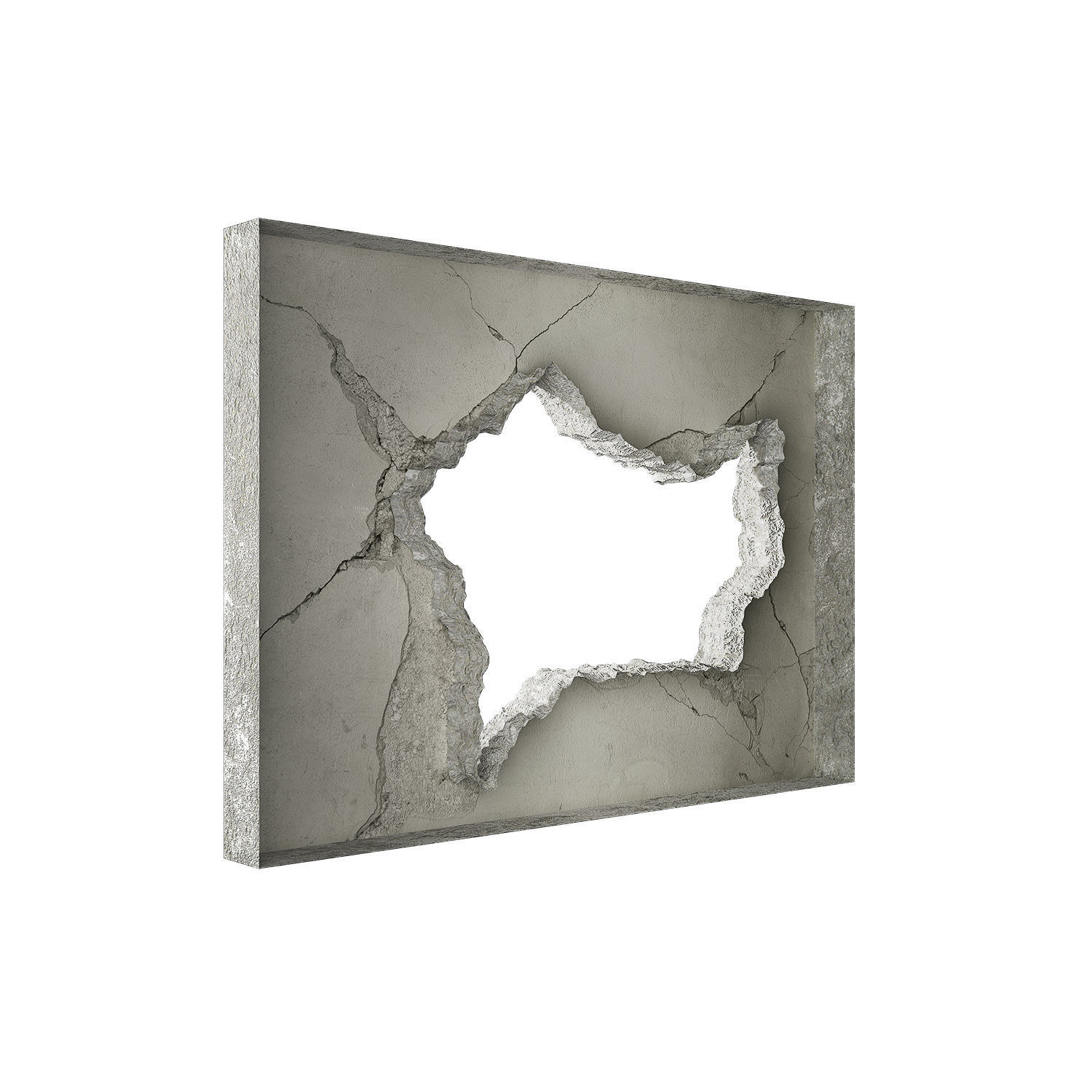 Hole in wall 3D model_5