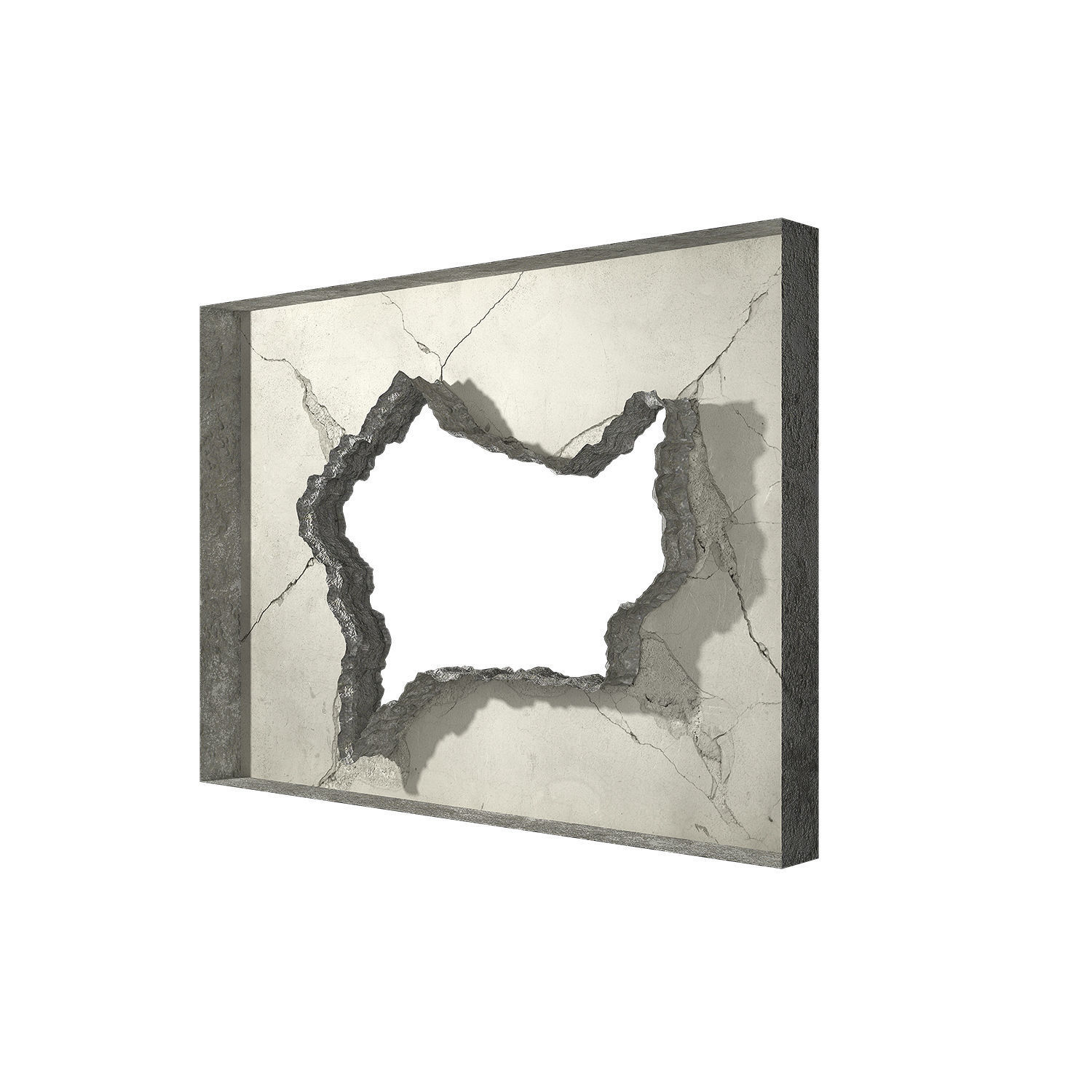 Hole in wall 3D model_7