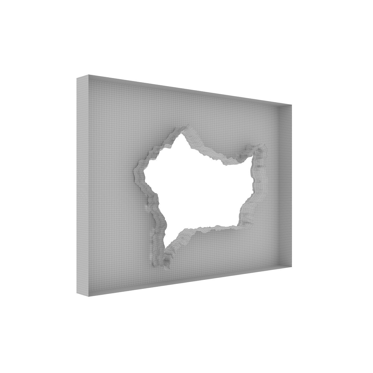 Hole in wall 3D model_6