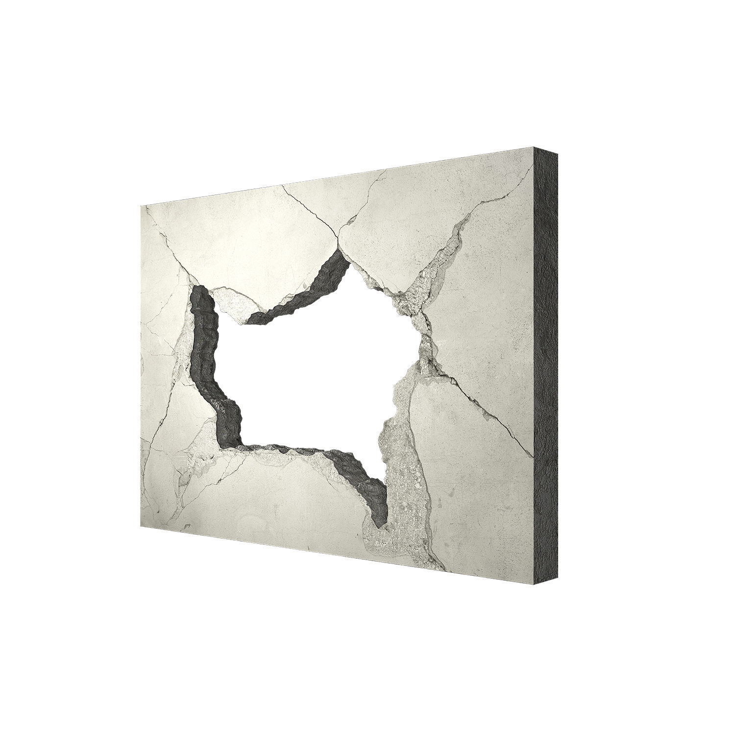 Hole in wall 3D model_1