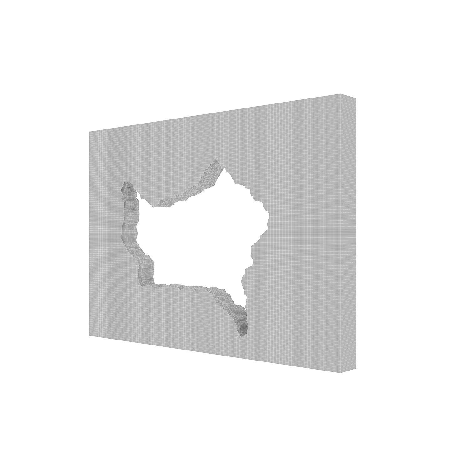 Hole in wall 3D model_2