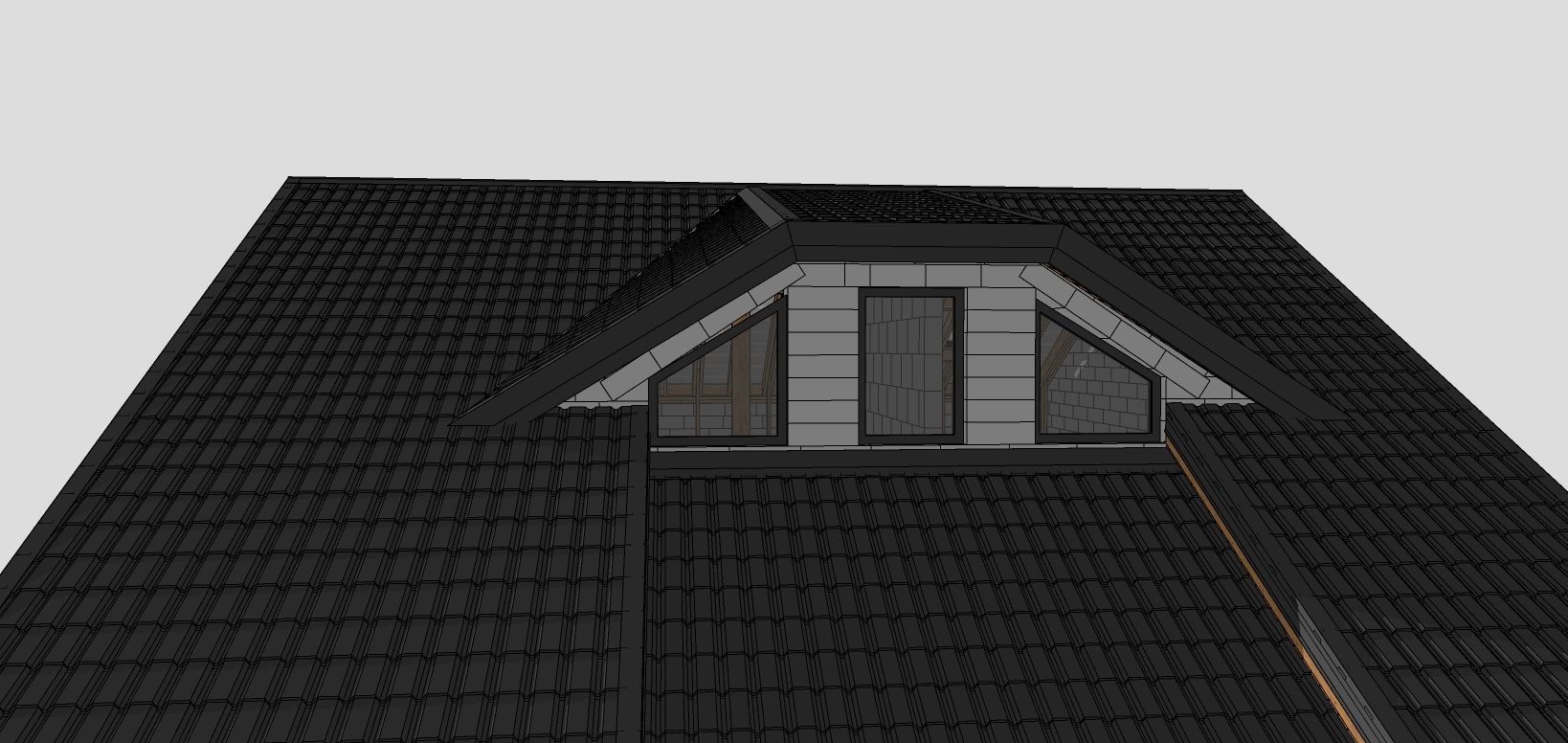 modern house 3D print model_3