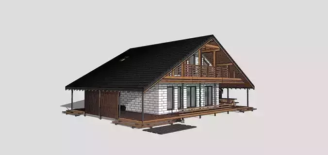 modern house 3D print model