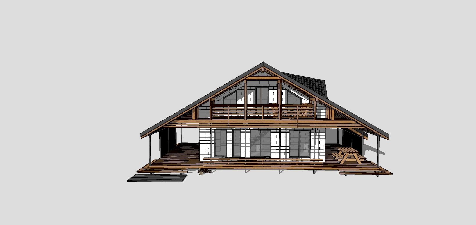 modern house 3D print model_6