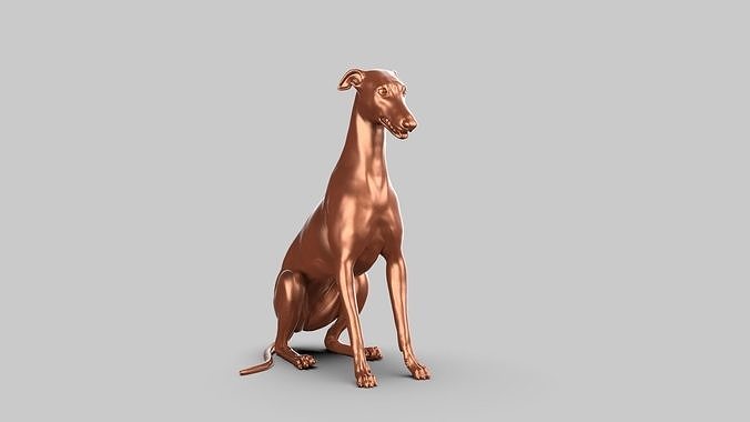 Greyhound Pose 03 3D print model