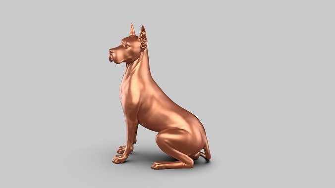 Great Dane Pose 03 3D print model