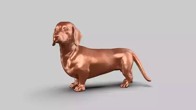 Dachshund Pose 02 3D print model