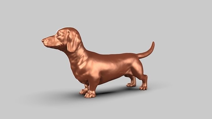 Dachshund Pose 01 3D print model