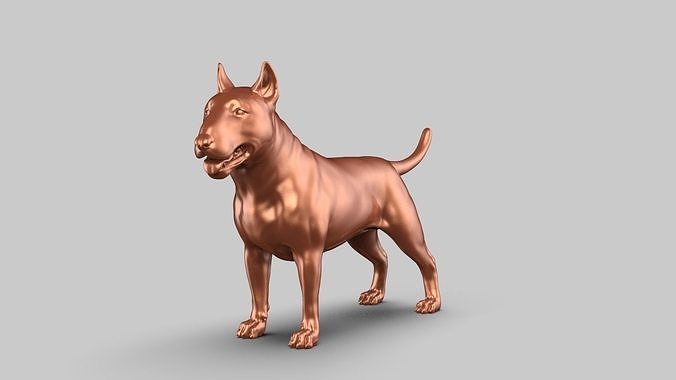 Bull Terrier Pose 01 3D print model
