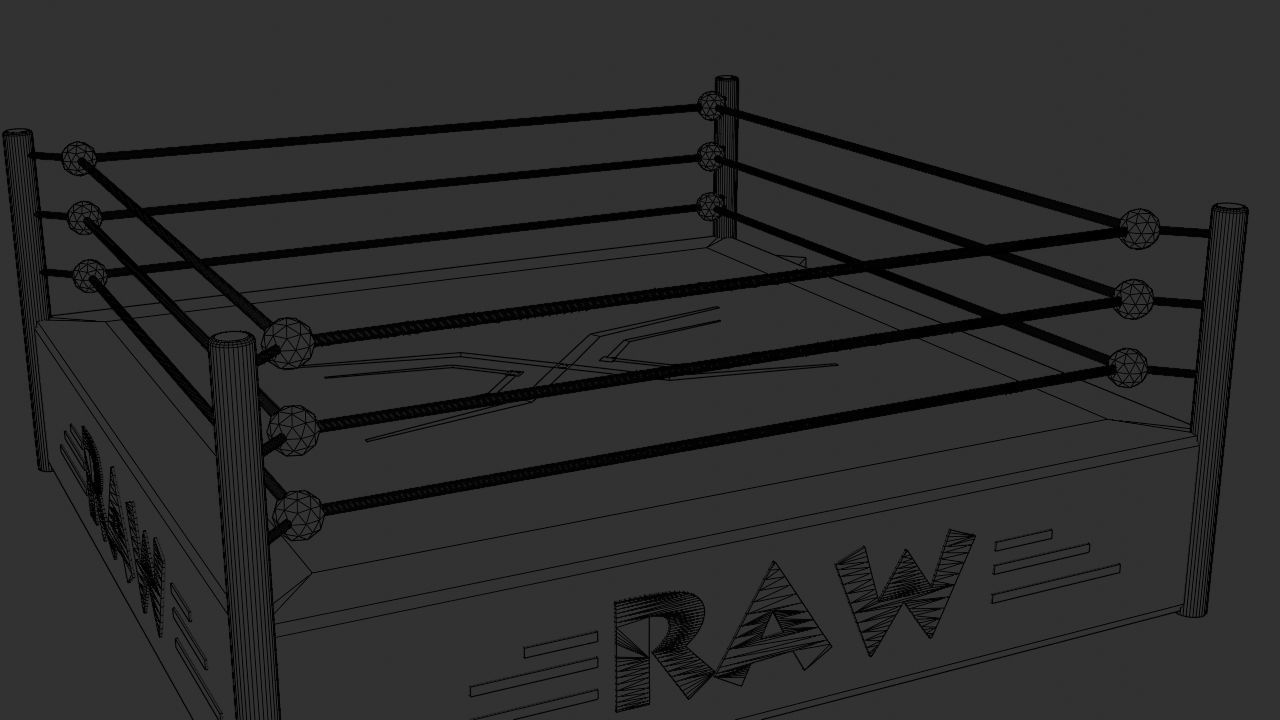 Ring Wrestling - Boxing - PBR - low poly - 3d Model - Game Ready Low-poly 3D model_12