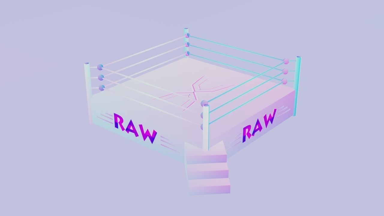 Ring Wrestling - Boxing - PBR - low poly - 3d Model - Game Ready Low-poly 3D model_8