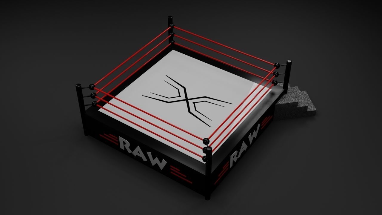 Ring Wrestling - Boxing - PBR - low poly - 3d Model - Game Ready Low-poly 3D model_3