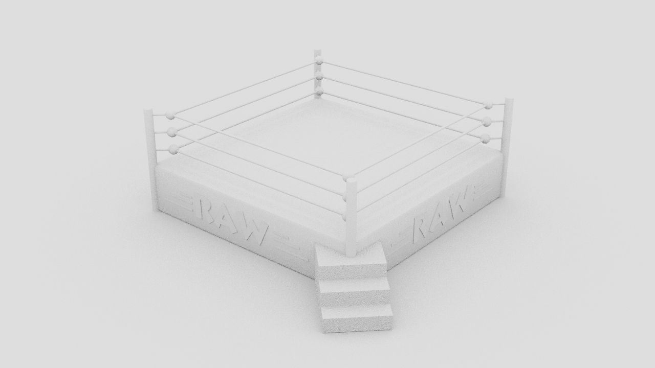 Ring Wrestling - Boxing - PBR - low poly - 3d Model - Game Ready Low-poly 3D model_9