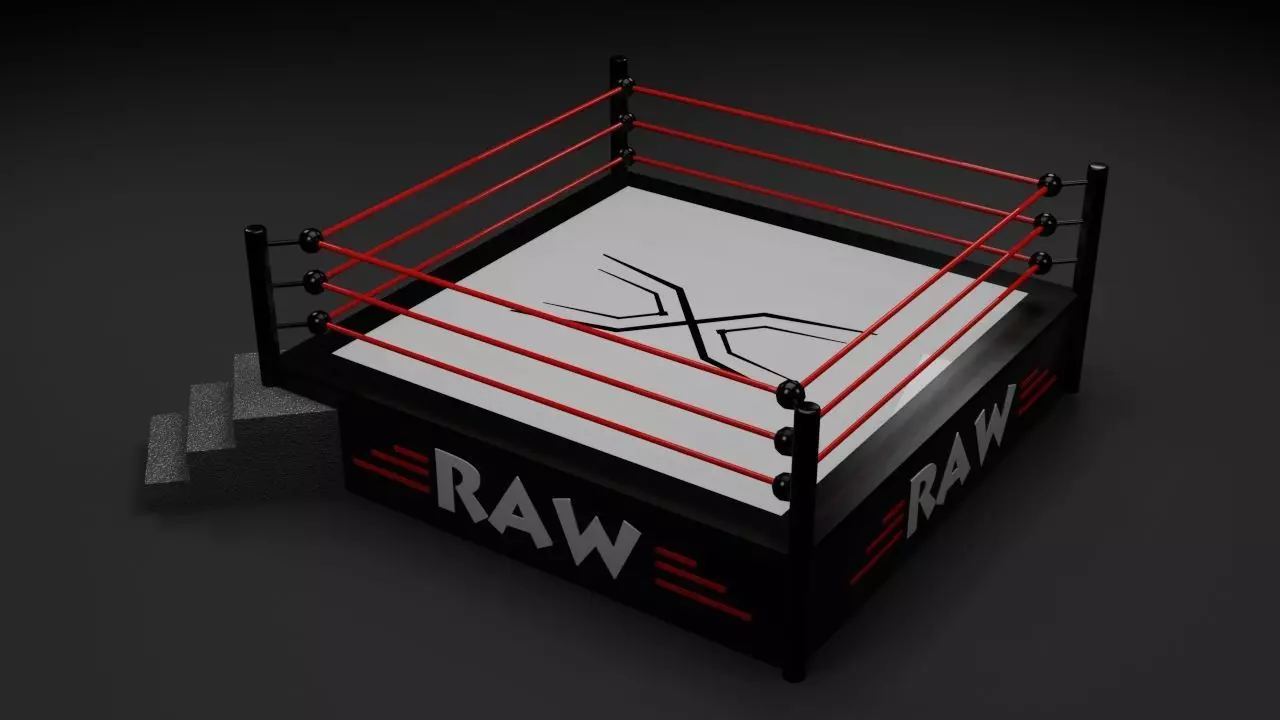 Ring Wrestling - Boxing - PBR - low poly - 3d Model - Game Ready Low-poly 3D model_0