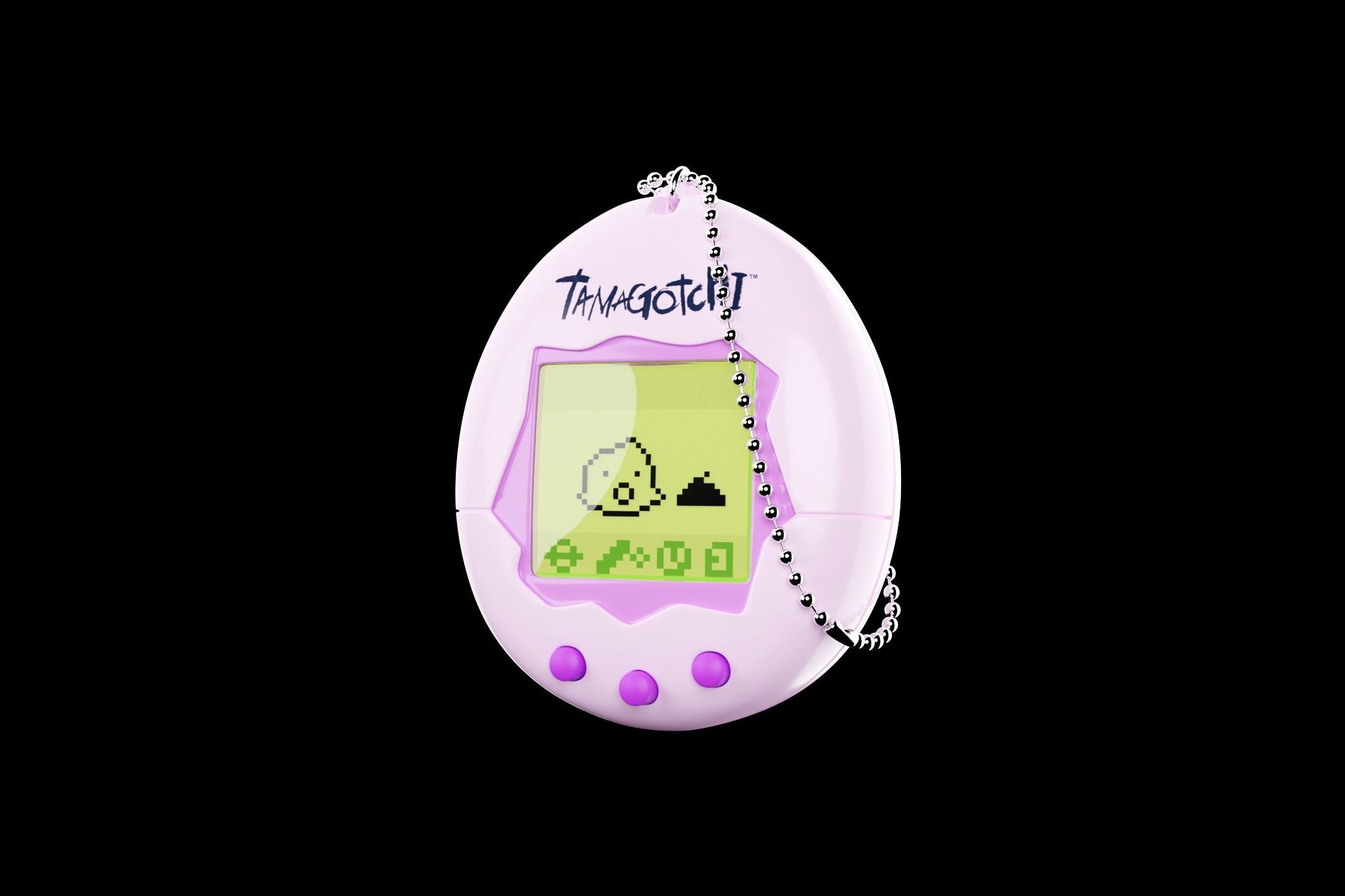 Tamagotchi  Low-poly 3D model_8