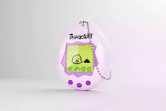 Tamagotchi  Low-poly 3D model